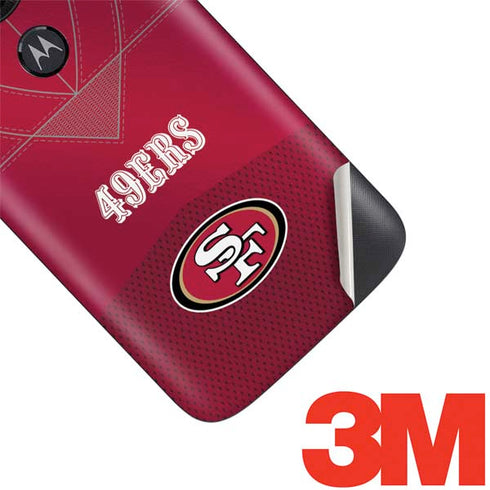 NFL San Francisco 49ers Team Jersey Moto E5 Play Skin
